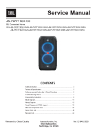 JBL PartyBox 100 - Service manual